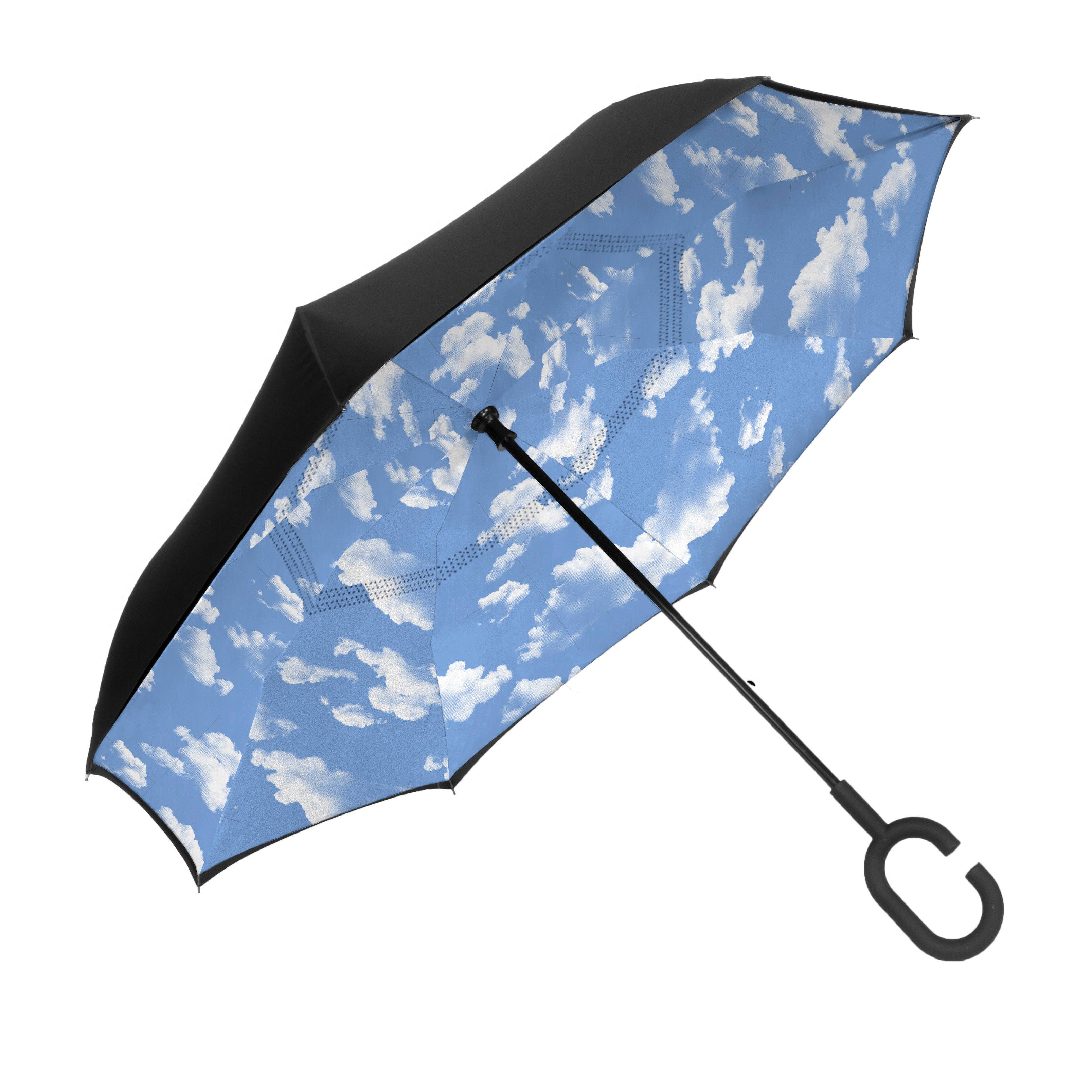 Shedrain - Wholesale Umbrella - Unisex - Unbelievabrella, Print Reverse Closing Manual Stick Umbrella9