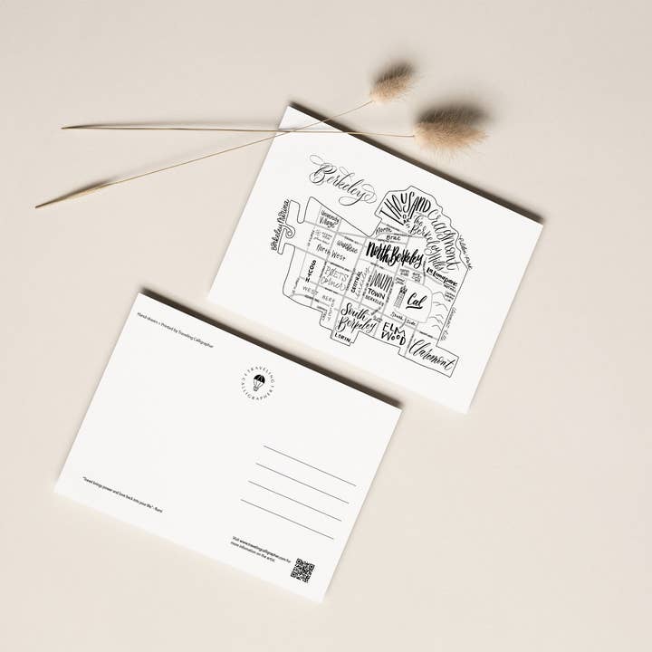 4x6 Berkeley California Postcard for wholesale by Traveling Calligrapher