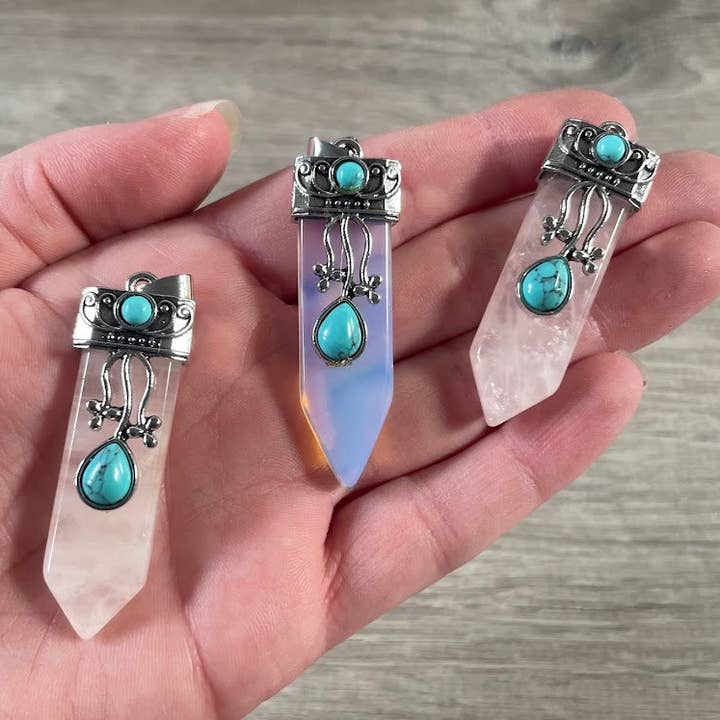 Keystone Crystals - Wholesale Individual Charm/Pendant - Crystal Pendants with Accent Stones – for Gift Shops0