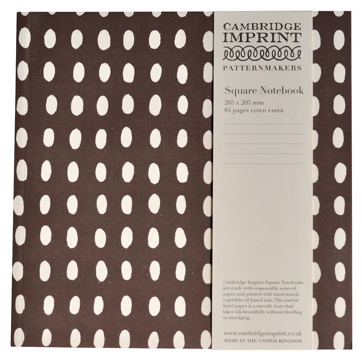 Cuaderno cuadrado con papel rayado en café en grano para venta al por mayor de Cambridge Imprint