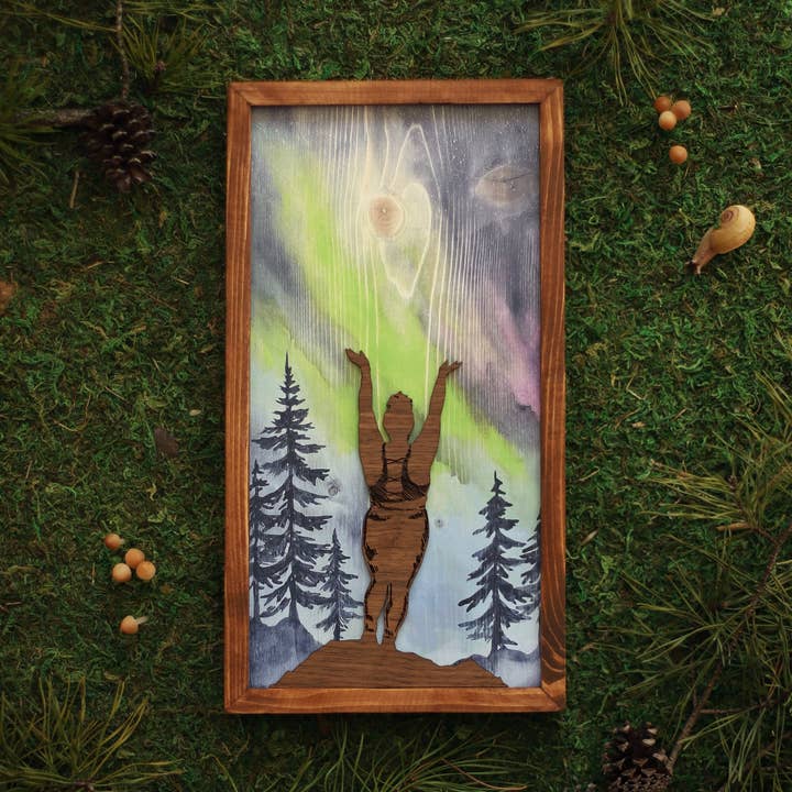 "She Made It!" Mixed Media Wall Art for wholesale by Havyn: Outdoorsy Art Made for Everyone