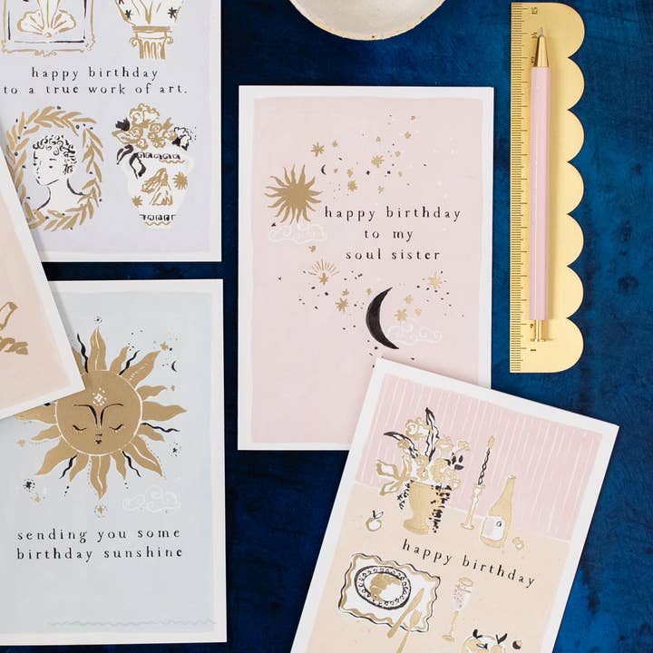 Sister Paper Co. - Wholesale Birthday card - Soul Sister Birthday Card | Luxury Female Birthday Cards2