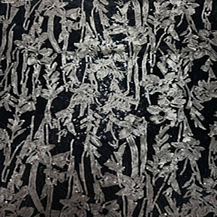 Embroidered Two Tone All Over Mini Sequin On Polyester Mesh fabric | Spandex Palace for wholesale by Spandex palace