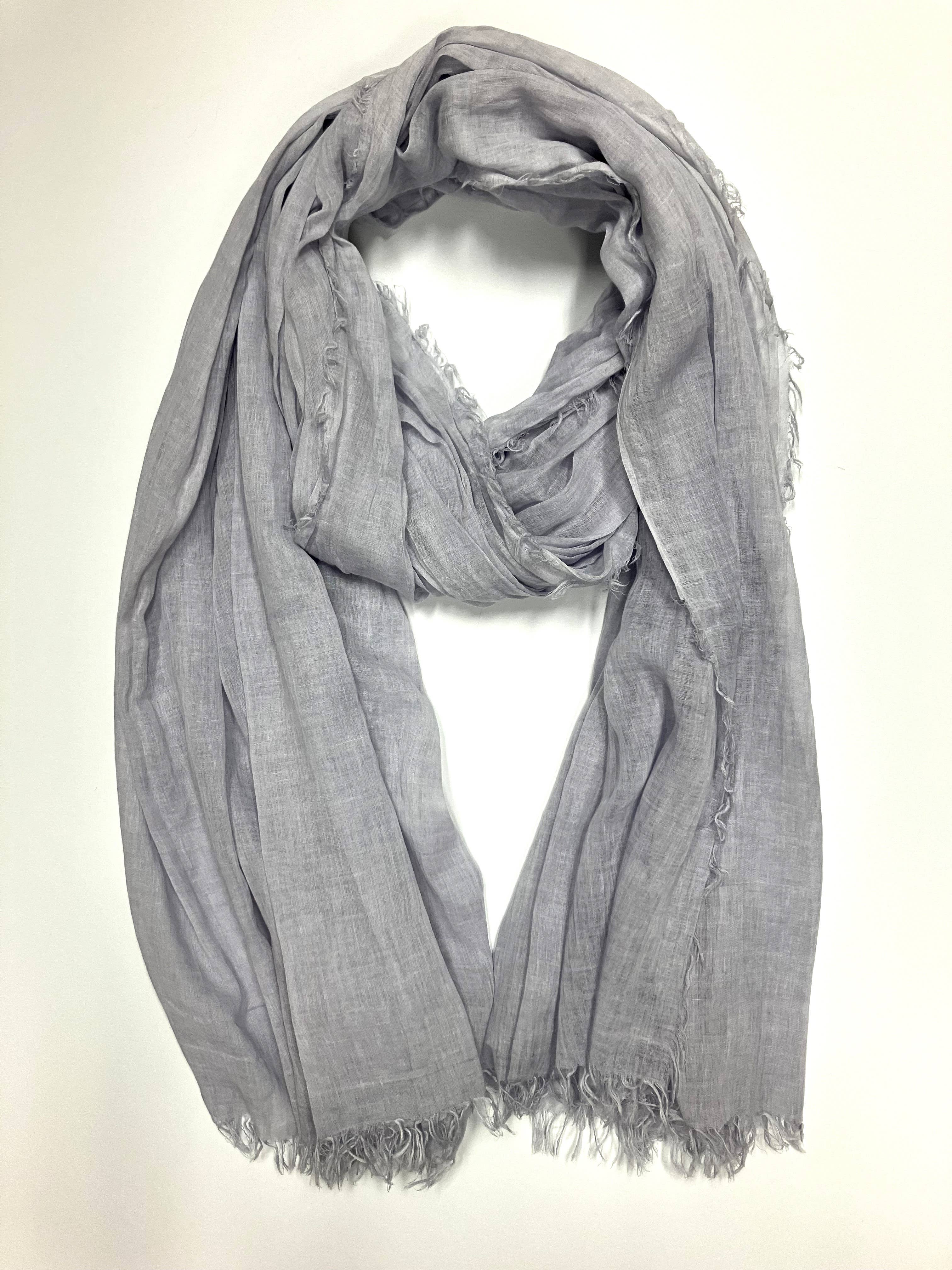 Dolma - Wholesale Sjaal - Dames - Stone Washed Katoenen Sjaal Wit (meerdere kleuren aan de binnenkant)3