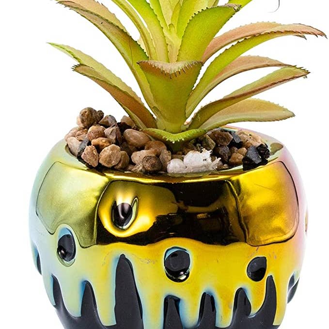 Silver Buffalo - Wholesale Artificial Plant - Disney Villains Poison Apple Mini Ceramic Planter