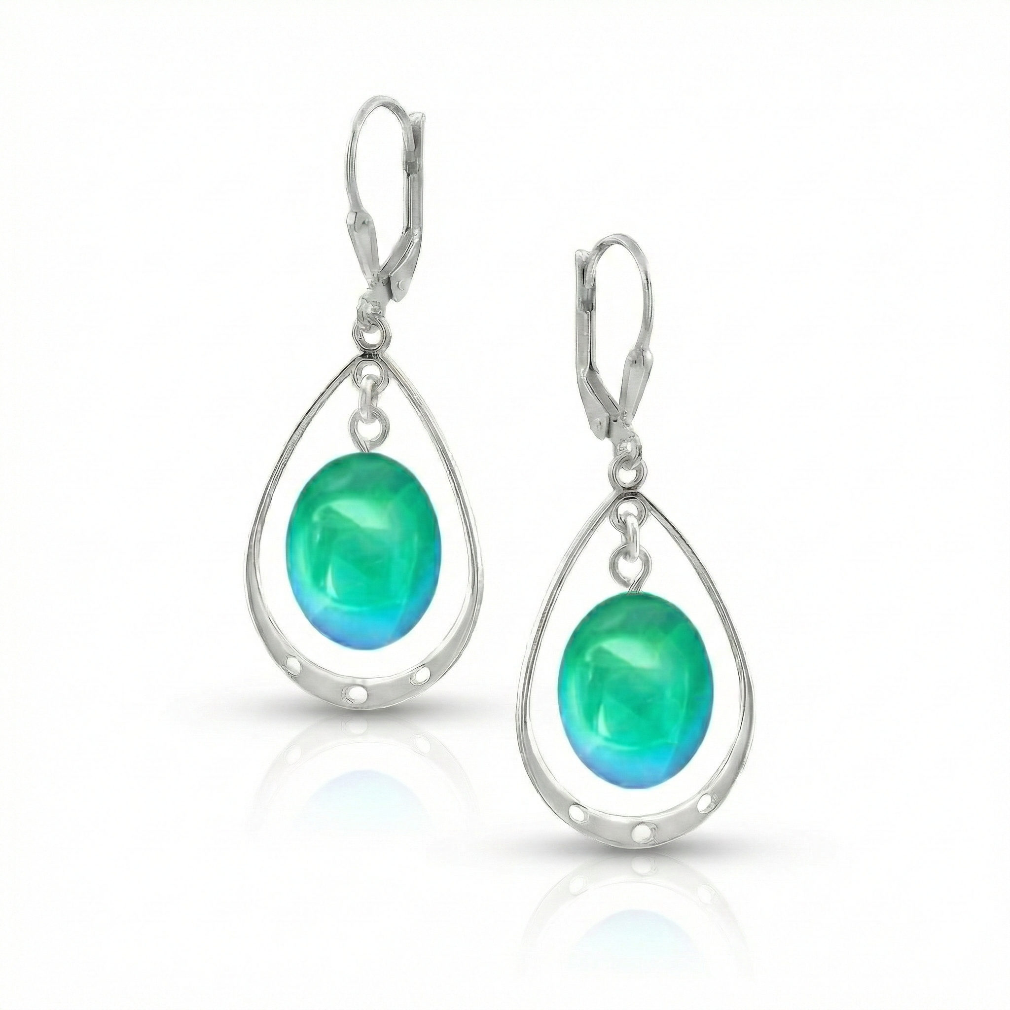 LeightWorks - Aurora Crystal Jewelry – Engroshandel Hængeøreringe og creoløreringe – Ovale med løkkeøreringe6