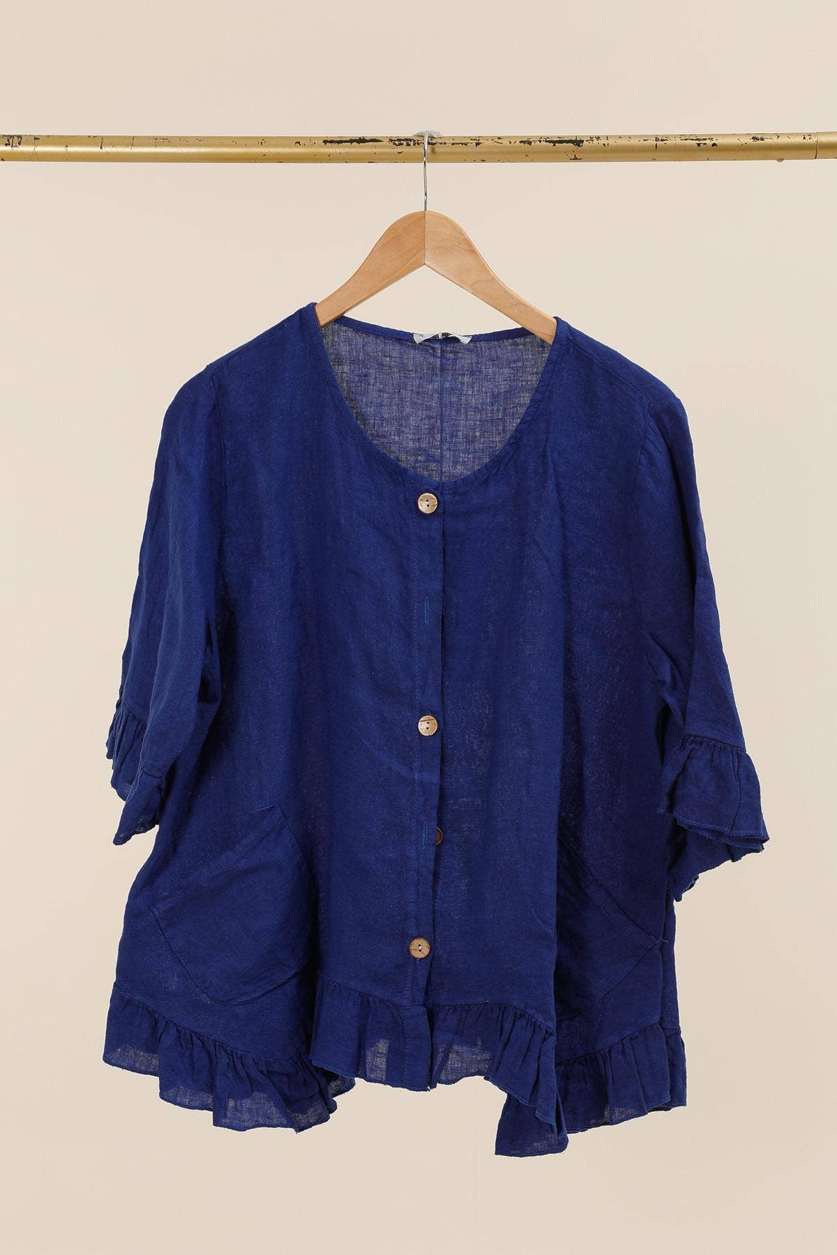 la maison des fibres naturelles - Wholesale Varsity/Baseball Jacket - Women's - Buttoned jacket 100% linen 163413