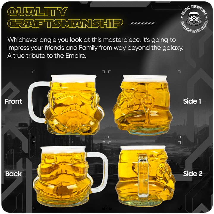 Thumbs Up! – wholesale Beer glass/mug – Original Stormtrooper Helmet 3D Beer Glass4