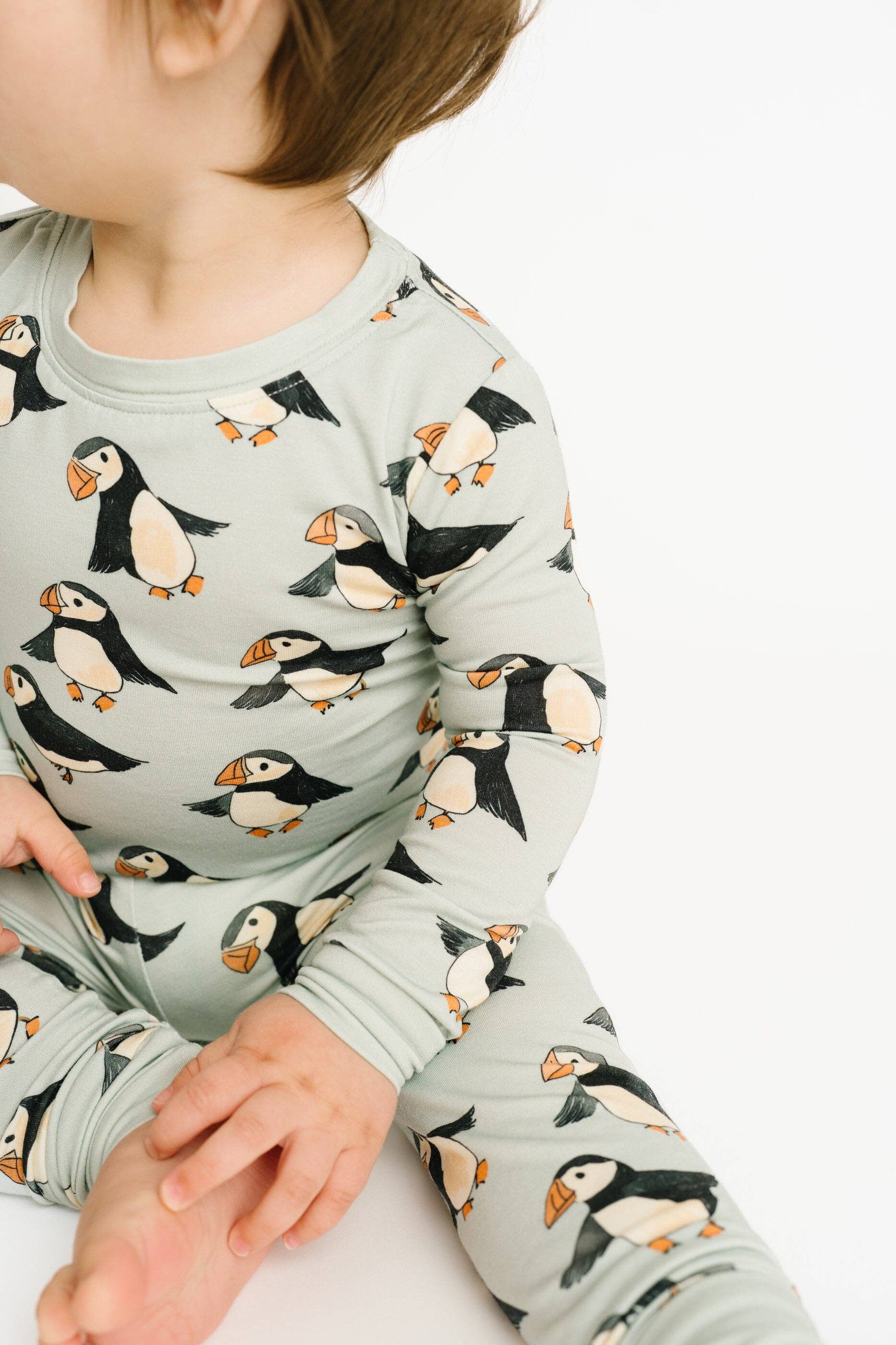 Little One Shop - Wholesale Sleepwear Set - Kids - Puffin Pals Bamboo Set6