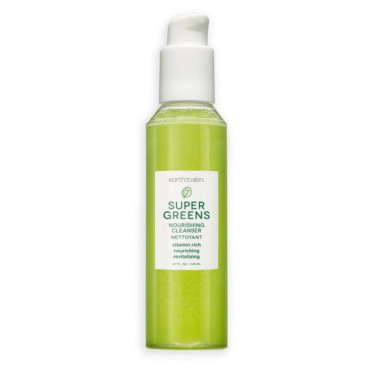 Super Greens Nourishing Cleanser with Glycerin and Aloe Vera for wholesale by Earth To Skin Beauty