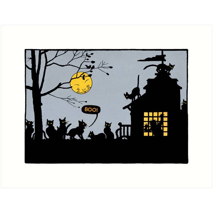 Cat House | Halloween Greeting Card for wholesale by Lucca Paperworks