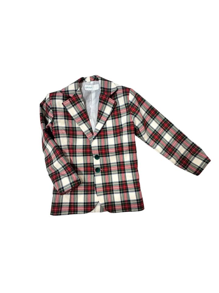 Blazer xadrez tartan por atacado de La Boutique dei Bambini