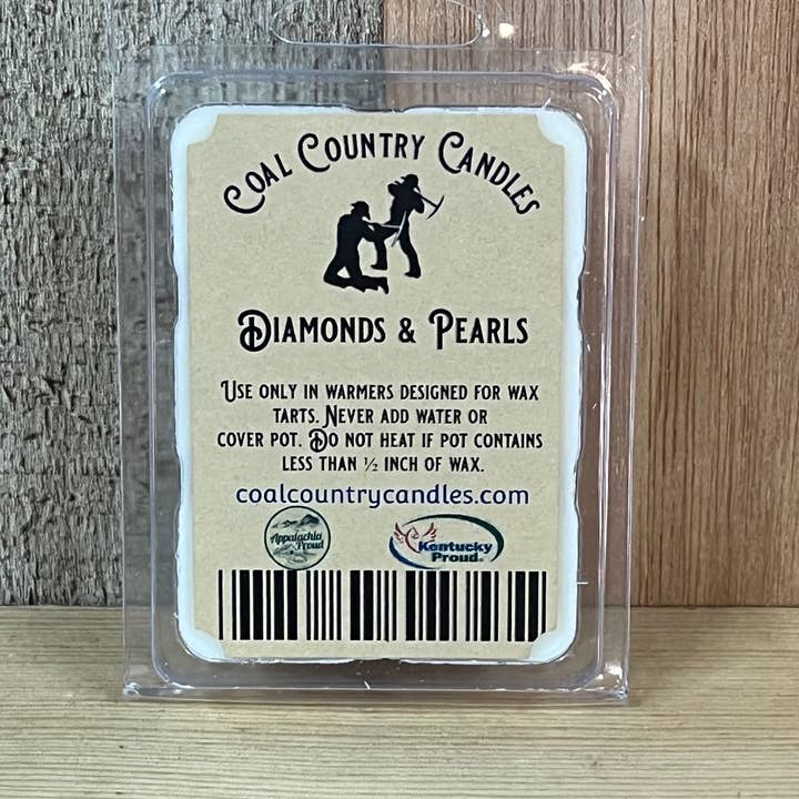 Diamonds & Pearls Wax Tarts for wholesale by Coal Country Candles
