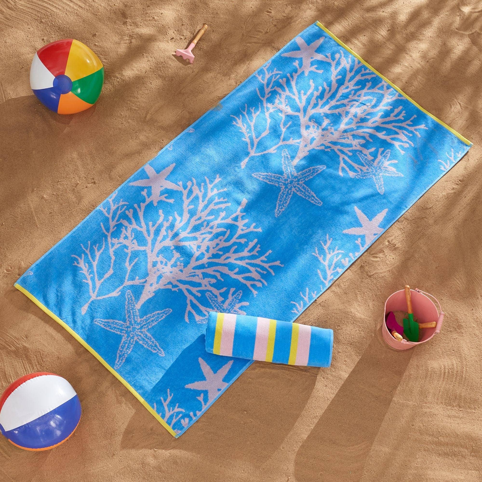 BH Collective - Wholesale Beach Towel - Beach Towels - 100% Cotton Jacquard, 2pk  - Playa Collection18