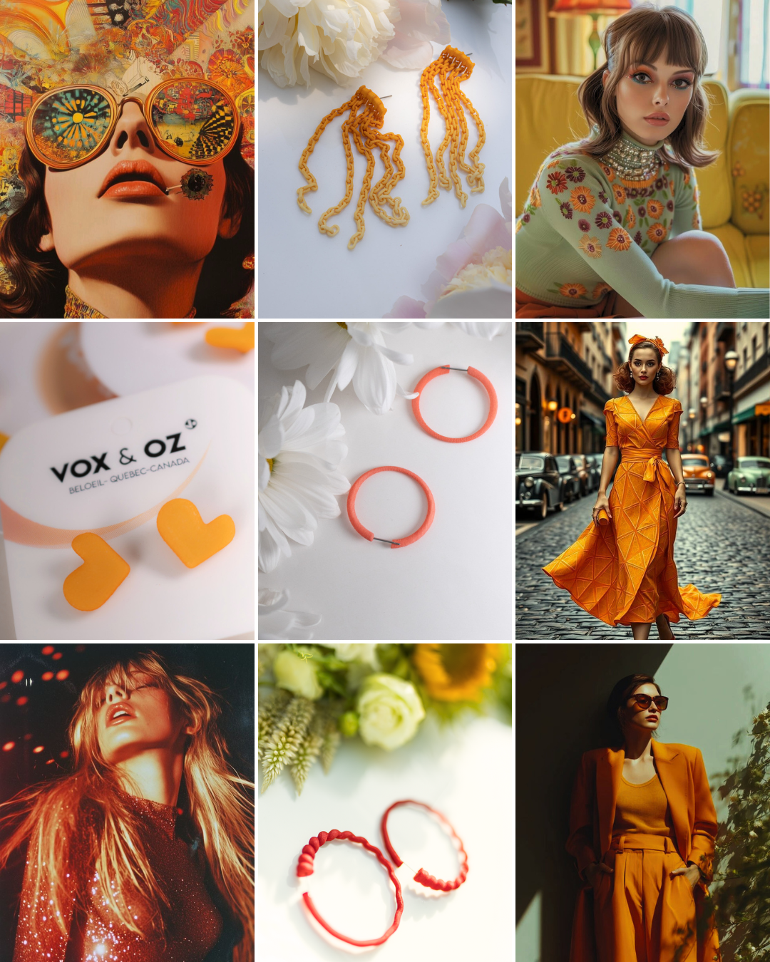 Vox & Oz - Wholesale Jewelry Set - Collection bijoux couleur Orange12