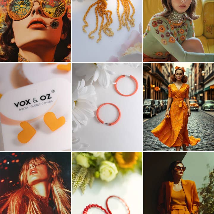 Vox & Oz - Wholesale Jewelry Set - Collection bijoux couleur Orange12