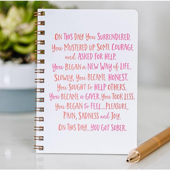 Love & Recovery – Engroshandel Notesbog – På denne dag fik du ædru Mini Notebook