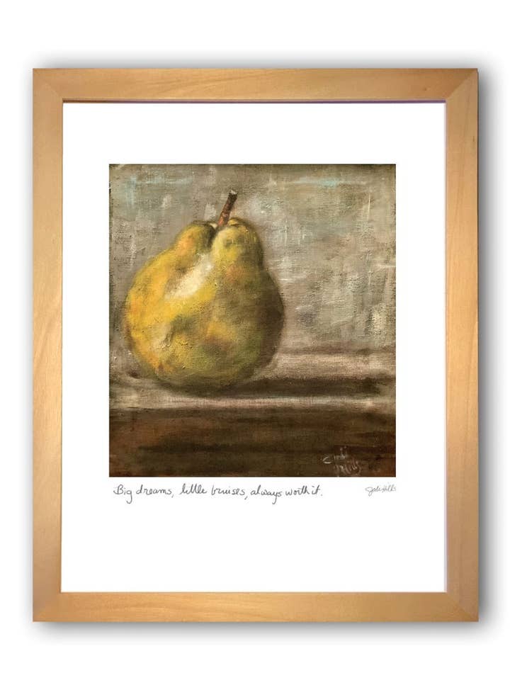 big dreams, little bruises ⎮ Fruit Art Print for wholesale by Studio J by Jodi Hills