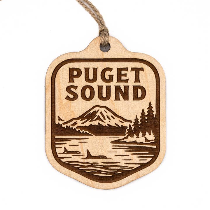 Puget Sound Ornament for wholesale by Steamer Lane Design