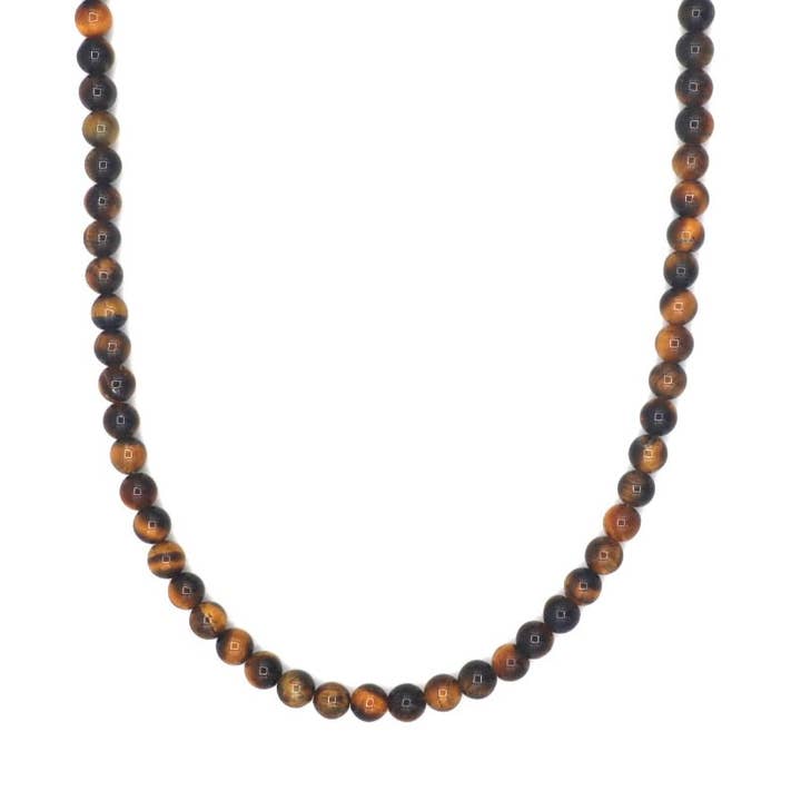 Halskæde Rantai Enam Tigerøje (6mm), rustfrit stål for engroshandel hos by julian