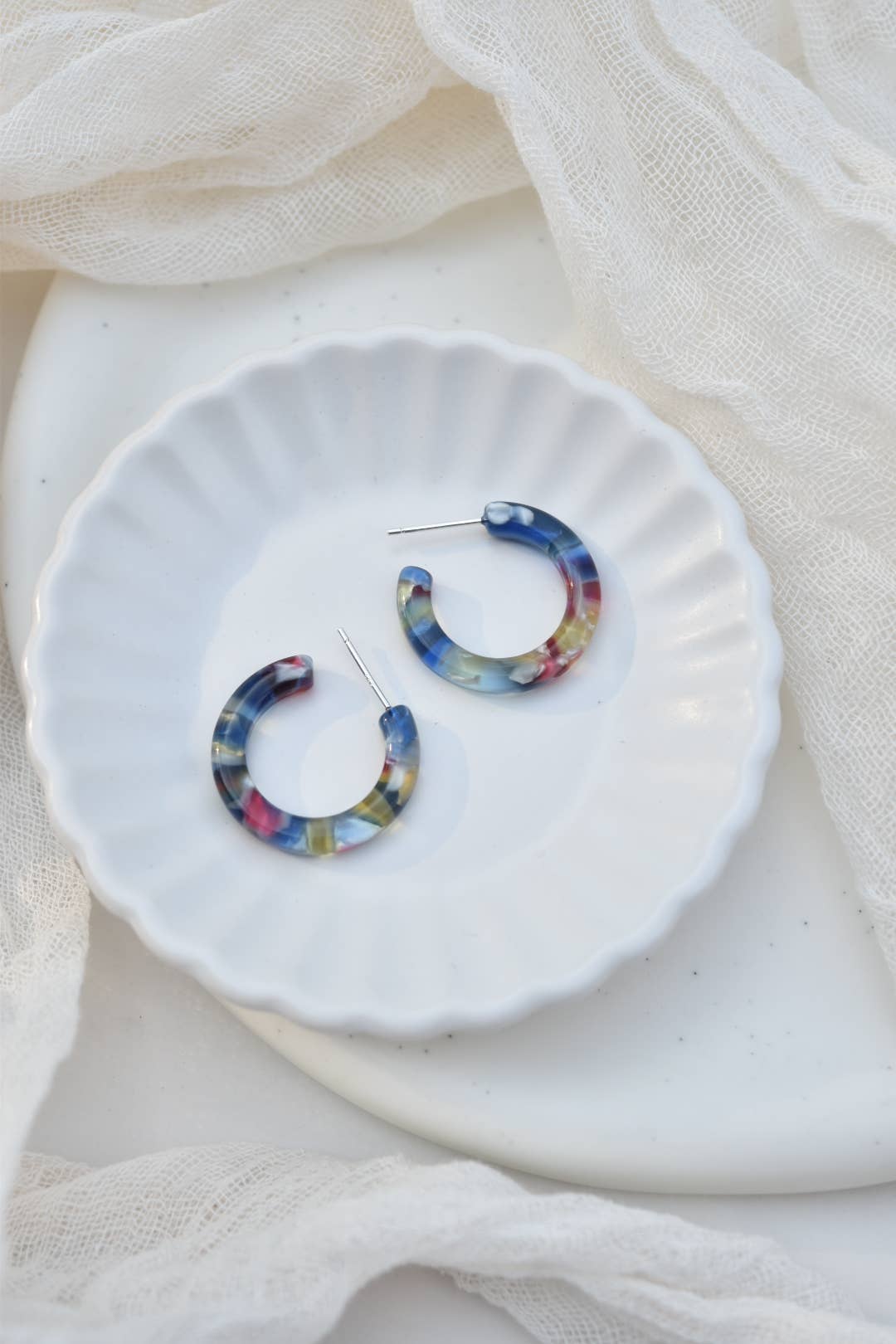 Fenna&Fei - Wholesale Hoop Earrings - Ultra Mini Hoop Collection | Small Italian Acetate Hoops 28