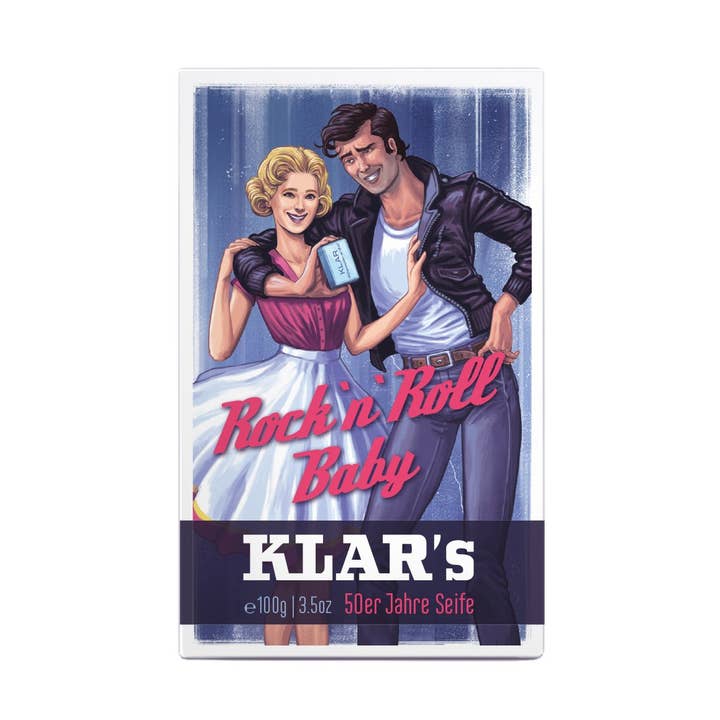 Klar Seifen - Wholesale Bar Soap - 50s Retro Soap Rock'n'roll, 3.5oz0