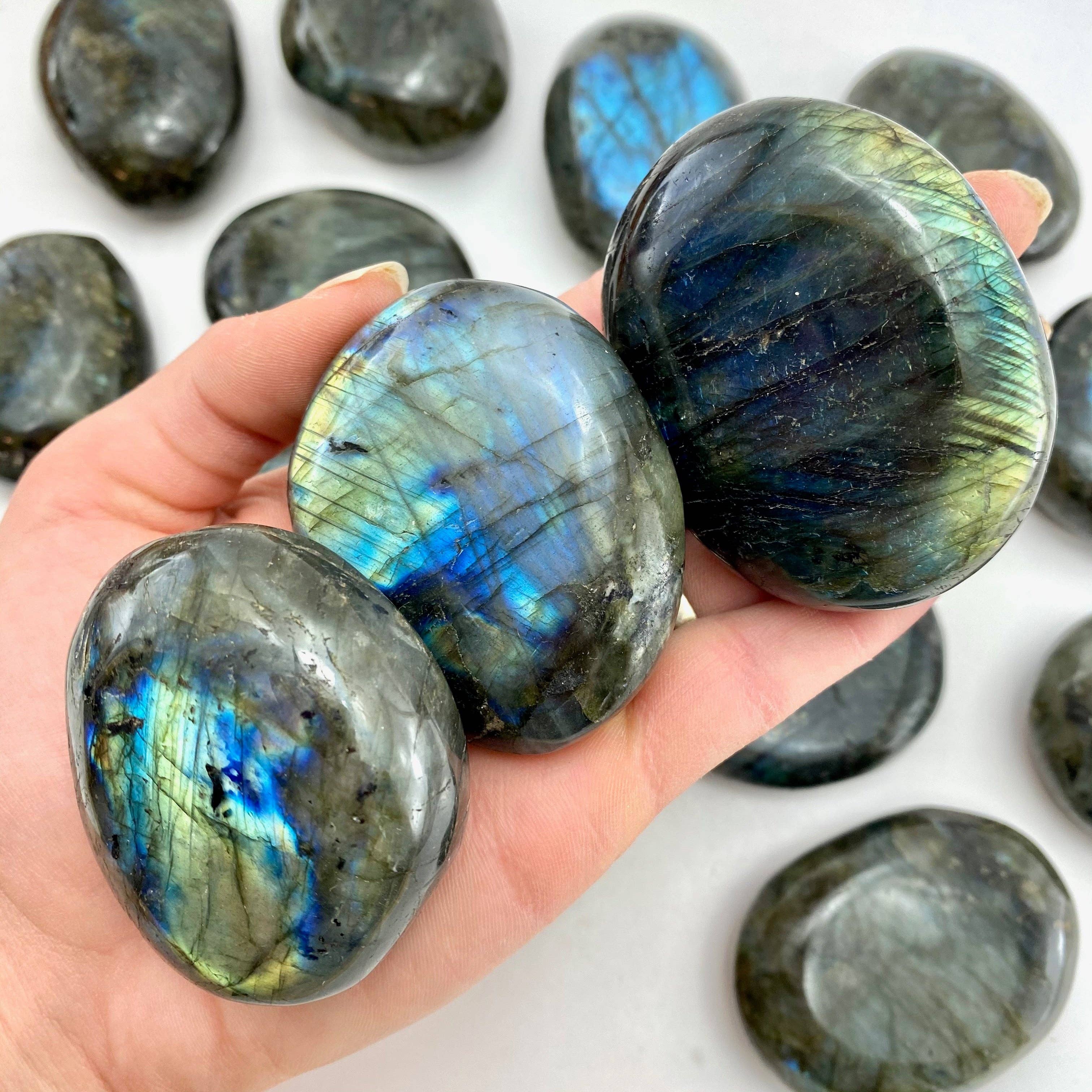 Moon Mountain Gems - Wholesale Spiritual Stone/Crystal - Labradorite Palm Stone3