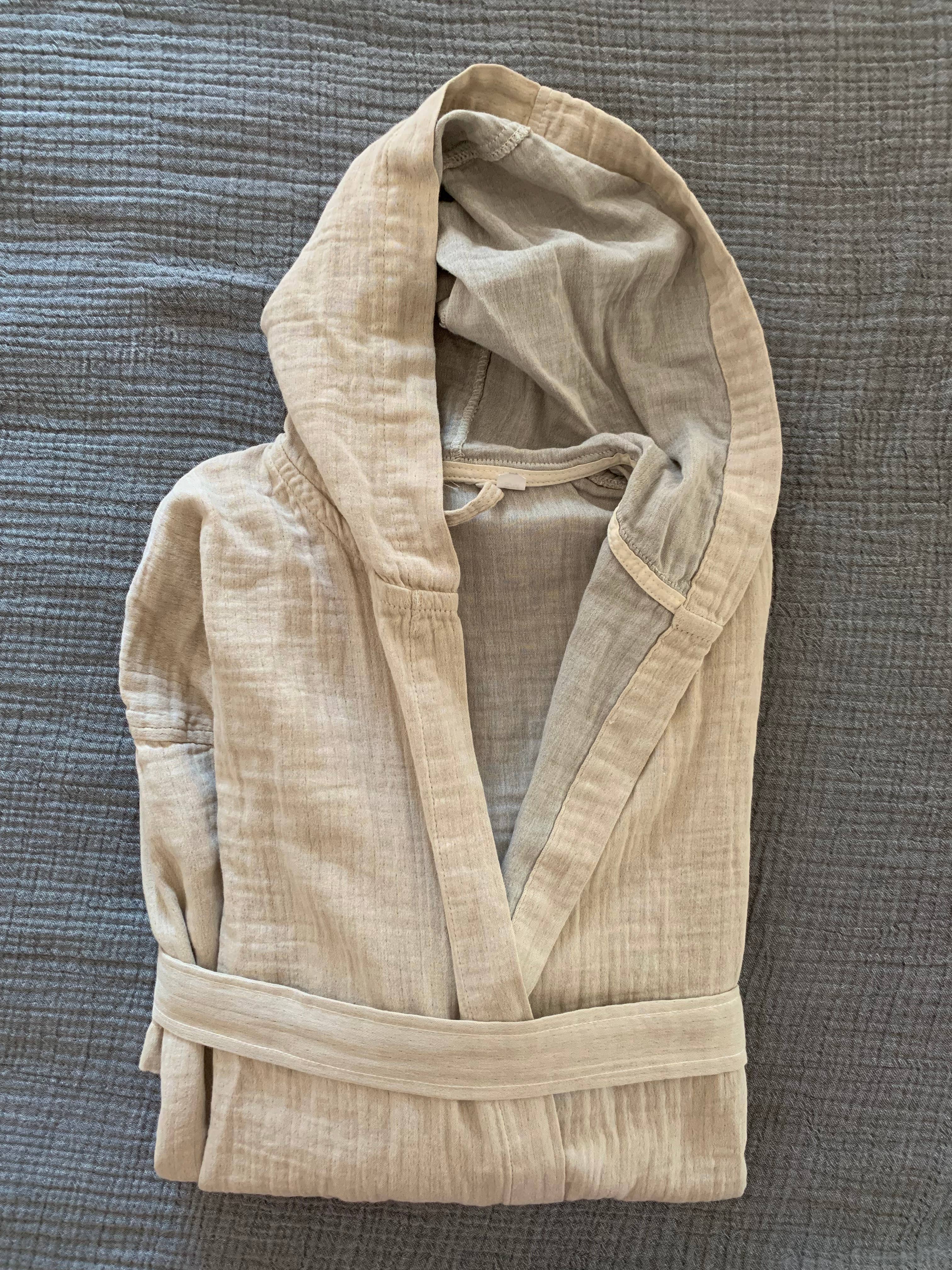 loom.ist – Robe - Mulher por atacado – Robe com Capuz de Musselina0