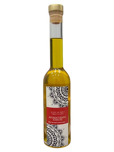 Kimchi-flavored extra virgin olive oil 250 ml for wholesale by EIRA FOODS INNOVATION S.C.A
