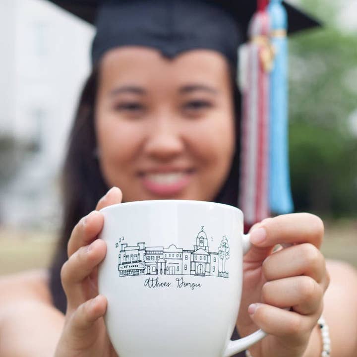 Natty Michelle Paperie - Wholesale Coffee Mug - Athens, Georgia Skyline Mug