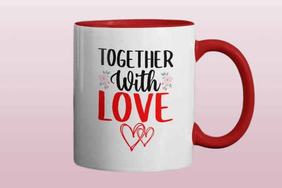 SubliMasterUK – wholesale Coffee mug – Together Valentine's Day Red Mug Design/Mug sublimation dishwasher safe3