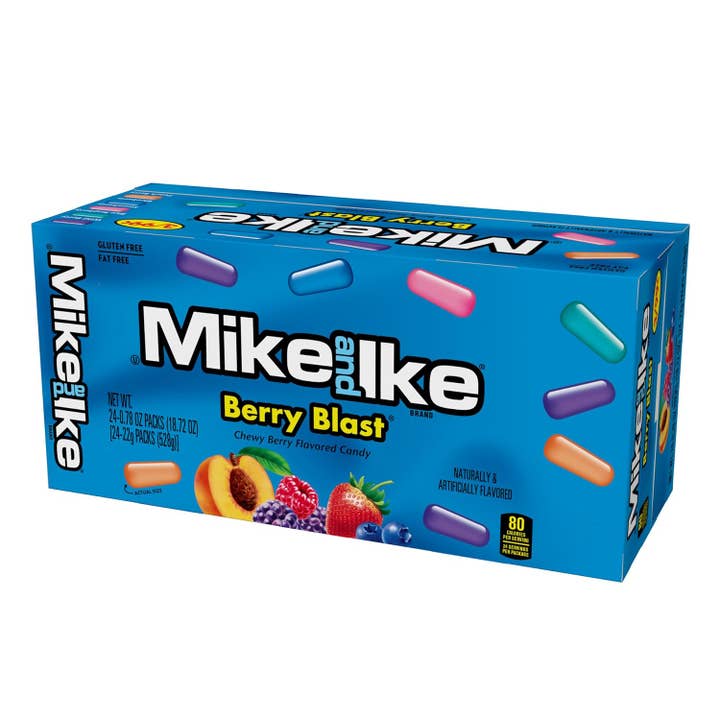 Snacky Candy - Wholesale Gummy - Mike & Ike Burry Blast 0.78oz 24 packs3