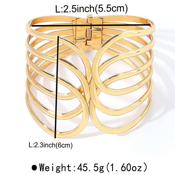 UZ Wholesale Store - Wholesale Cuff Bracelet - Geometric Bracelet Accessories - Vintage Statement
