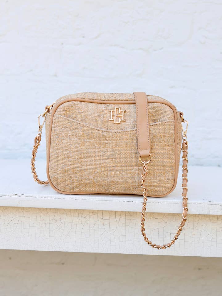 Fiona Crossbody Natural Lattice for wholesale by Caroline Hill