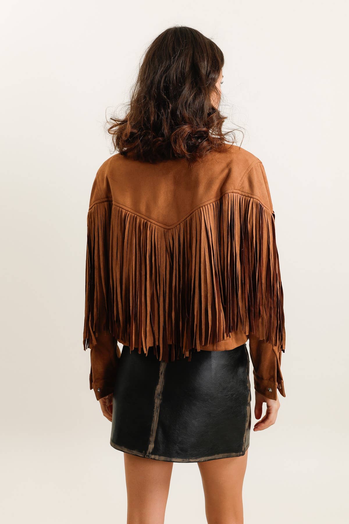 Daphnea - Wholesale Jacket - Women's - 5956 FRINGED JACKET3