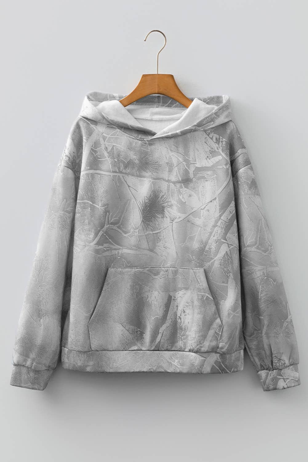 fashionworks - Wholesale Hoodie - Women's - Fashion Camouflage Woodland Oversized Sporty Hoodie * S-4X3