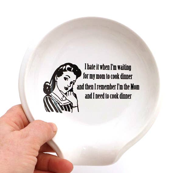 Lenny Mud - Wholesale Spoon Rest - Retro Mom Cooking Spoon Rest