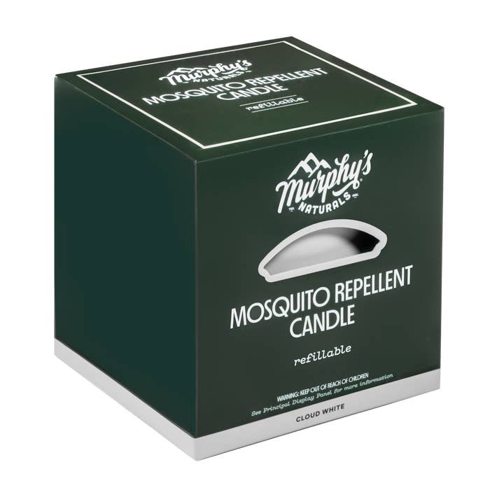 Murphy's Naturals - Wholesale Outdoor Candle - Refillable Mosquito Repellent Candle - Cloud White Case of 62