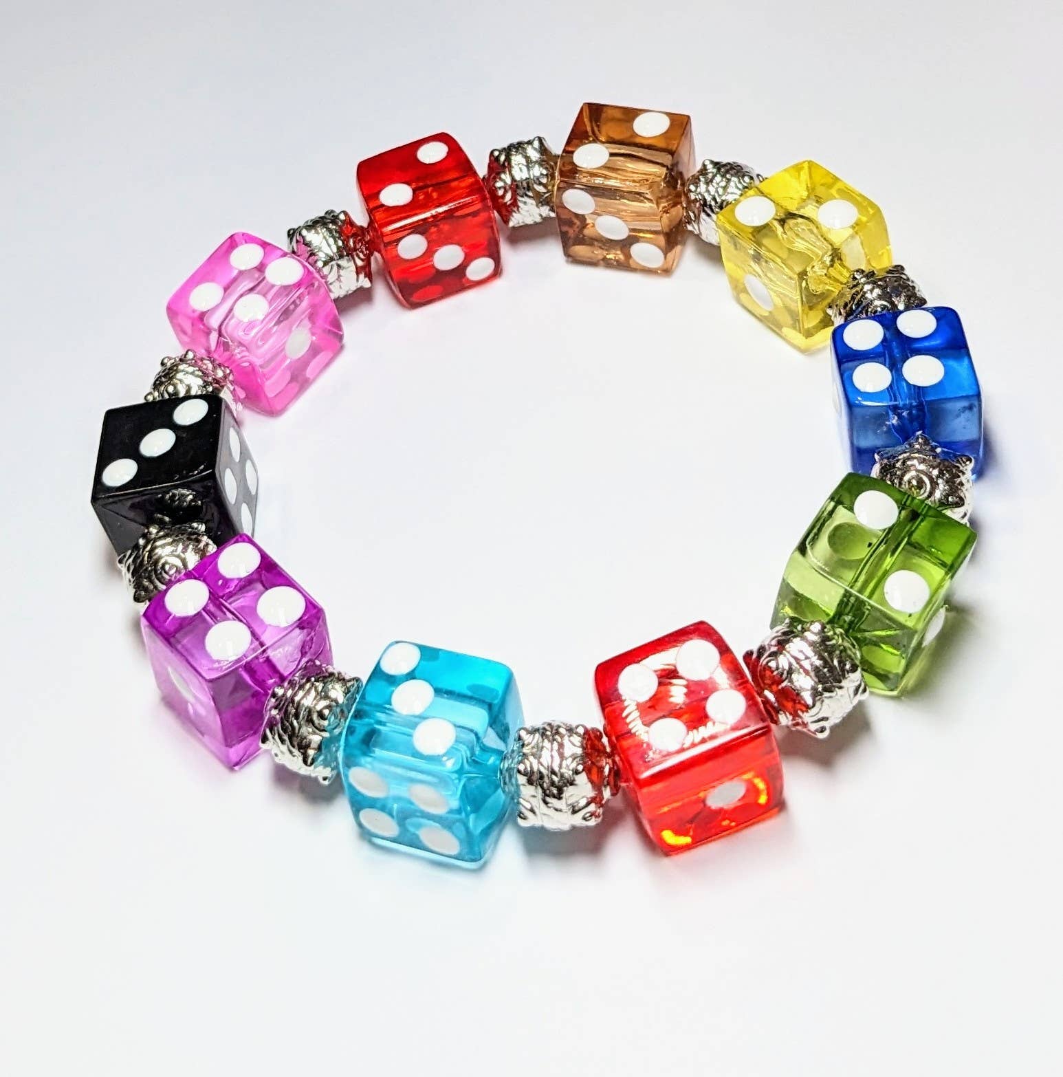 Fiona Accessories - Wholesale Beaded Bracelet - Dice Bunco Beaded Bracelet, Casino Game Night Gift Shop Idea19