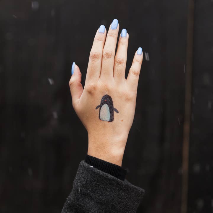 Tattly - Wholesale Temporary Tattoo - Penguin Tattoo Pair