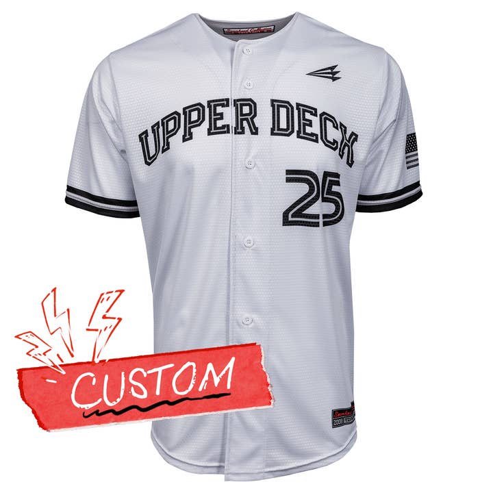 Maglia da baseball Upper Deck Lifestyle *PERSONALIZZATA* per la vendita all'ingrosso da parte di Seamhead Swag