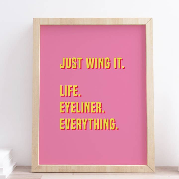 Just Wing Det Motiverande Citat Typografi Tryck för wholesale av Design By Emma