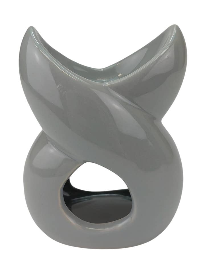 Difusor cerámico para cera - gris torcido para venta al por mayor de Galleria Lucia