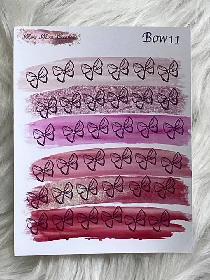 Funktionel planner klistermærker buer 11 for engroshandel hos Mimi Mira Creations