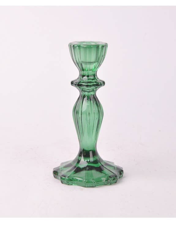 McGowan & Rutherford Ltd - Wholesale Candle holder - Dark Green Classic Glass Candle Holder