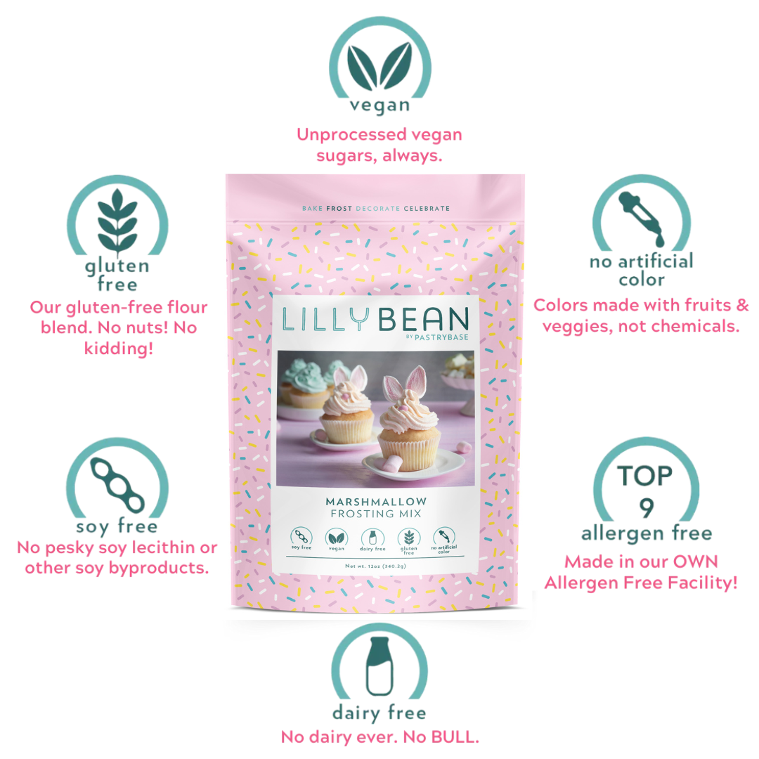 LillyBean Baking - Wholesale Cake Mix - Marshmallow Frosting Mix (Vegan & Gluten-Free)3