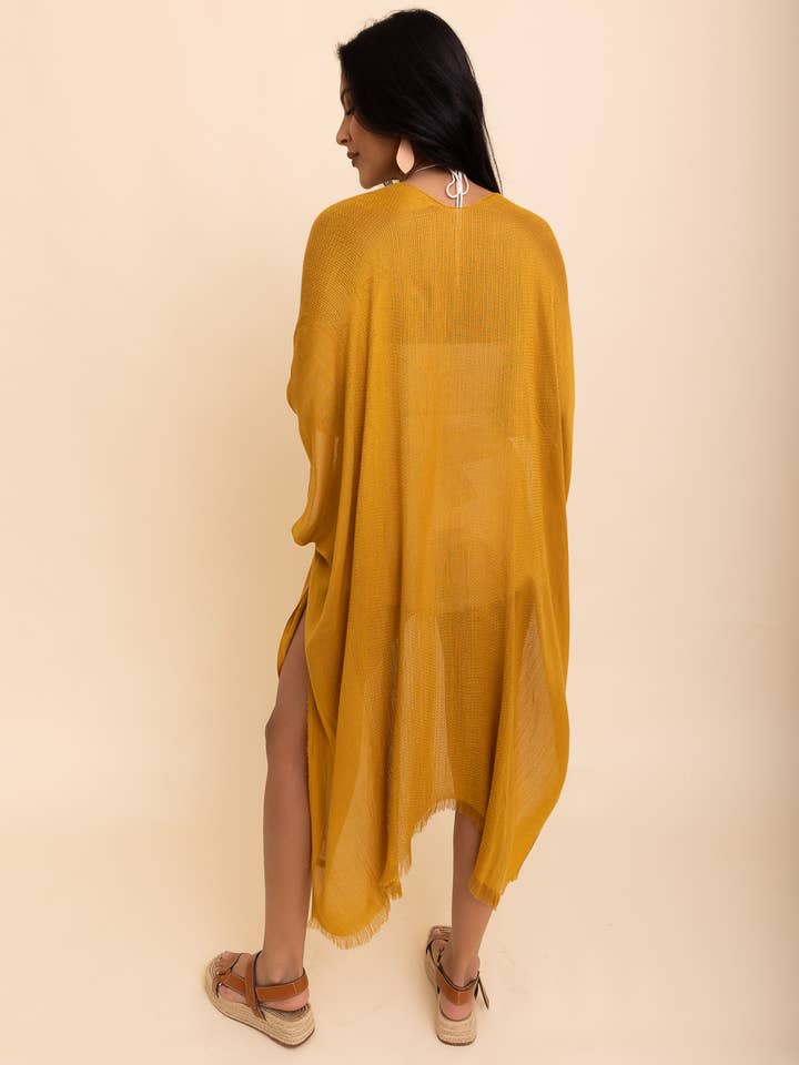 Leto Accessories - Vente Kimono – femme - Kimono bohème chic Festival Fantasy avec bord effiloché - plus de 10 couleurs2