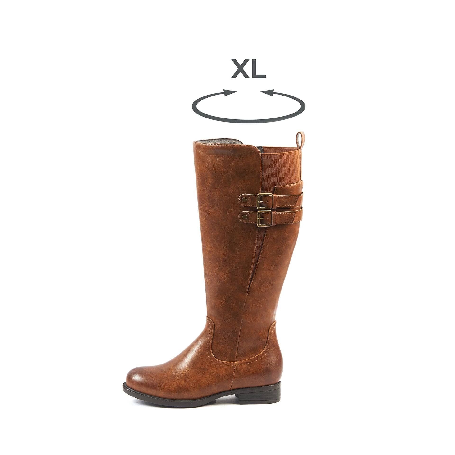 Gabylou - Wholesale Boots - Women's - XL boots for wide calves - Banana model4