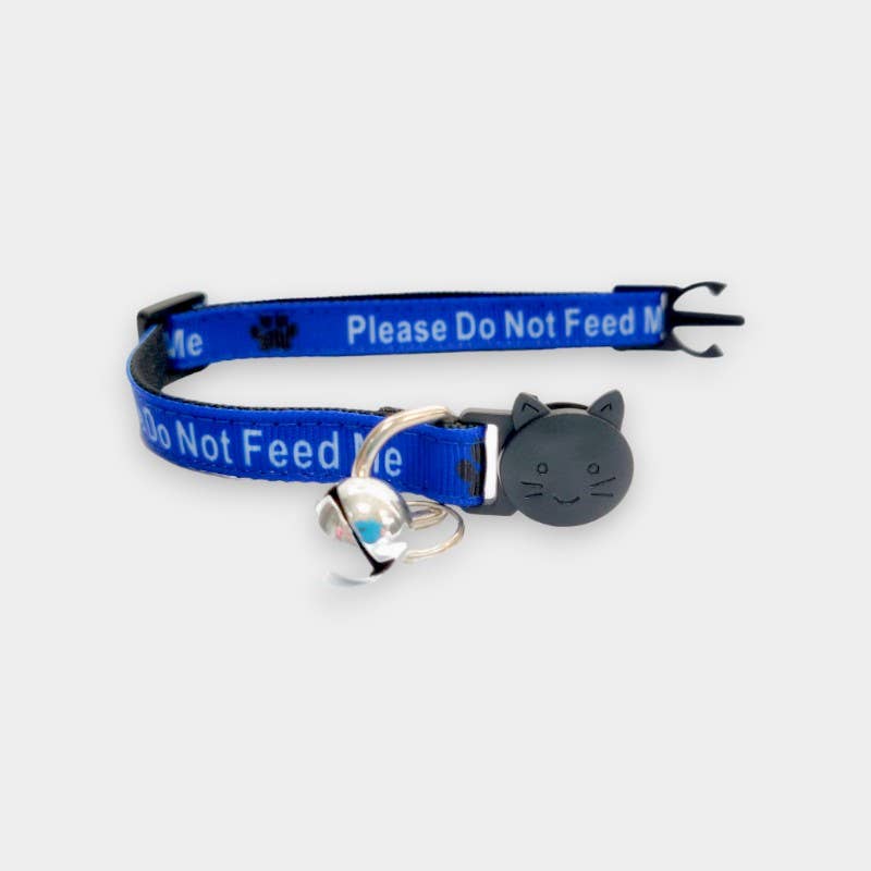 Zacal Cat Collars - Venta al por mayor Collar - Gatos - Collar para gato Please Do Not Feed Me ', color azul1