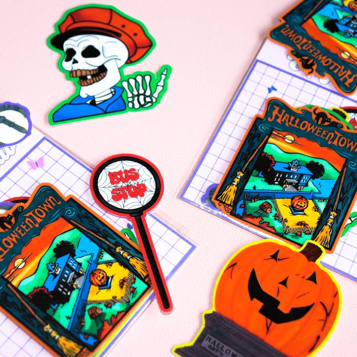 Halloween Town Sticker Pack - Spooky Season - Marnie - Witch for wholesale by Espyz Studio